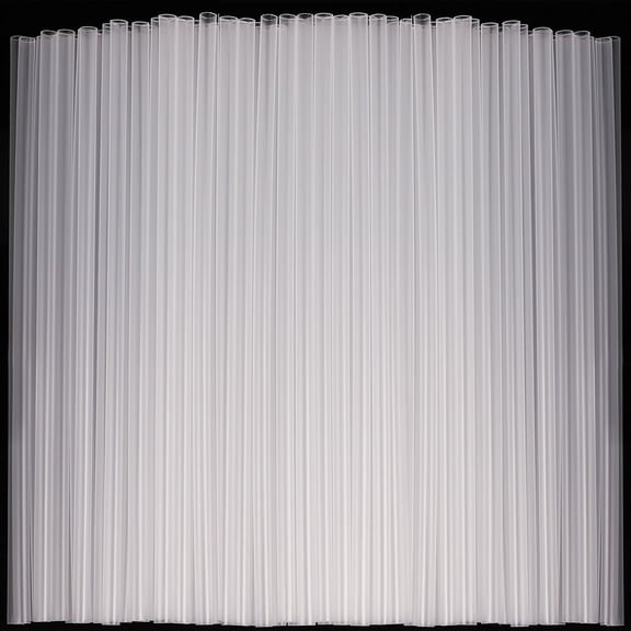 500PCS 8.5 Inch Disposable Plastic Clear Cocktail Straws, 0.23" Diameter Disposable Straws for Bar, Margarita, Coffee, Martini, Whiskey, Milk, Club, Kitchen and Party