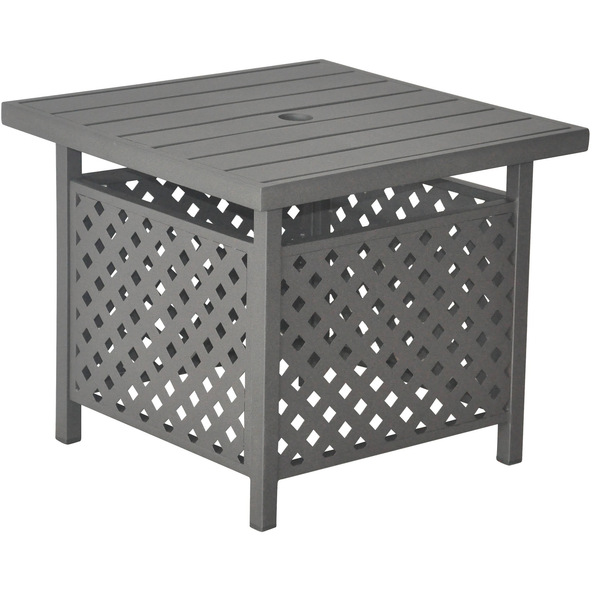 I Love Living Retro Glitz Glass Metal End Table Com