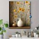 thumbnail image 4 of Qisvanset Framed Canvas Wall Art 12x16 Inch Vintage Peel Stick Wildflower Field Wallpaper, 4 of 5