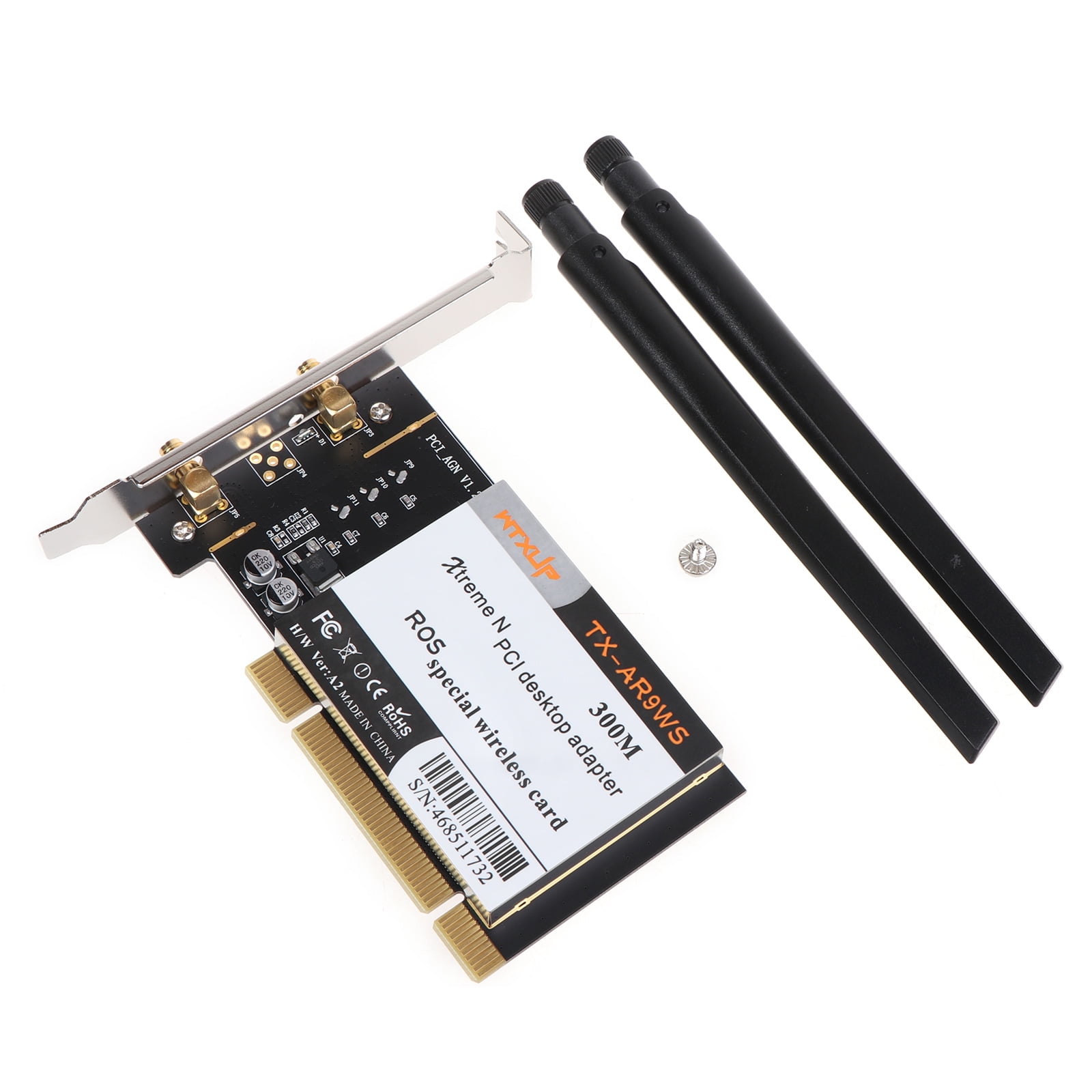 Atheros AR9223 PCI 300M 802.11B/G/N Wireless WiFi Network Adapter for
