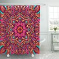thumbnail image 1 of ABPHQTO Cortina de ducha Batik Abstract Festive Doodle Mandala Aztec Bohemia Boho 160x180 cm, 1 of 1