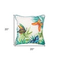 thumbnail image 3 of White Green Butterfly Bliss Decorative Throw Pillow, 3 of 7