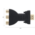 thumbnail image 5 of Adaptador Adaptador HDMI chapado en oro compatible con 3 RGB RCA Convertidor de componentes de audio y video AV, 5 of 5