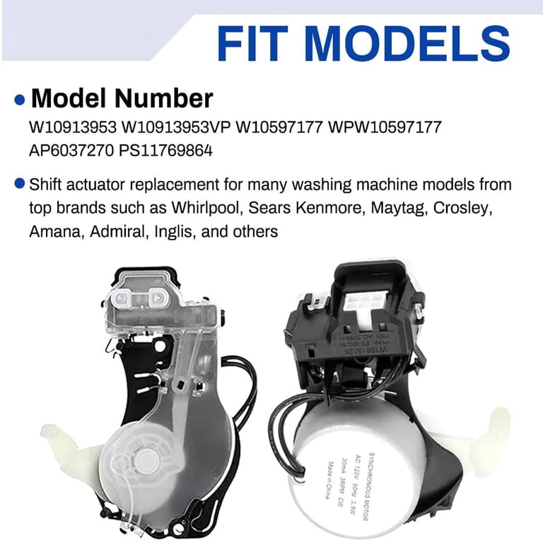 W10913953 W10815026 attuatore cambio rondella adatto per W10913953 W10815026 attuatore cambio rondella adatto per