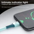 thumbnail image 4 of Cable USB de silicona líquida para iPhone 14 Pro 12 11 13 Pro XS Max Xr X 8 AirPods Pro Cable de carga de teléfono LED Cable de carga de datos 2M, 4 of 5