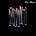 thumbnail image 1 of 10Pcs/Lot Plastic Test Tube With Cork Vial Sample Container Bottle, 1 of 6