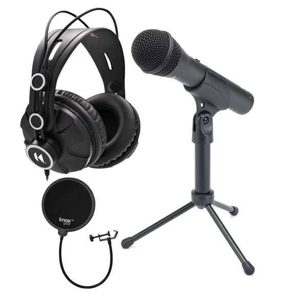 Micrófono dinámico Samson Q2U USB XLR con audífonos incluido