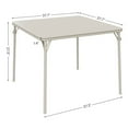 thumbnail image 2 of IHEX Portable Folding Card Table, 33.6" x 33.6", Beige, 2 of 8