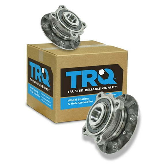 TRQ Front Wheel Hub And Bearing Left & Right Pair for BMW 5 Series Z8 E39 BHA53518 Fits select: 1997-2000 BMW 528, 2001-2003 BMW 530