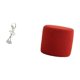 thumbnail image 5 of Figura de bailarina de escritorio (1 pieza), estatua de niña del ballet, adorno moderno, reposapiés de resina, otomana de terciopelo, ideal para sala, 5 of 8