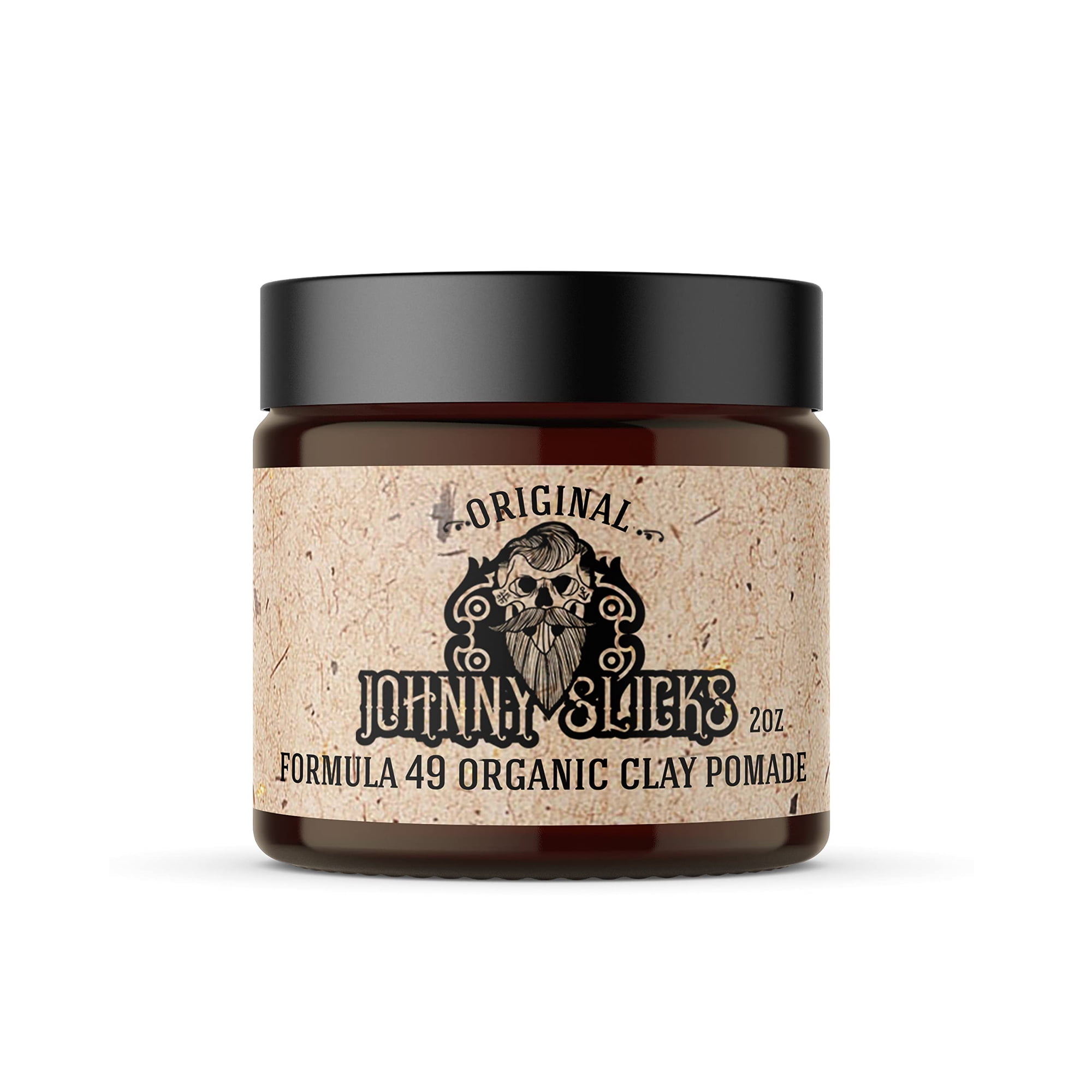 Johnny Slicks Formula 49 Clay Pomade | Firm Hold & Matte Finish |2 oz | Original Scent