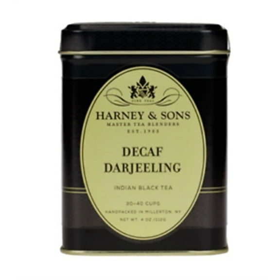Harney & Sons Decaffeinated Darjeeling Loose tea 4 ounces in a tin