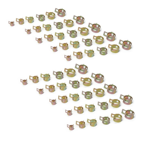 MLINS 60 in 1 Hose Clamps Air Clips Clamps for Plumbing Automotive Mechanical Applications (6mm 9mm 10mm 12mm 14mm 15mm)