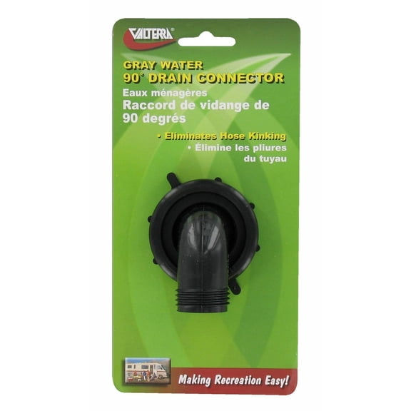 Valterra T01-0091VP Swivel Drain Connector - 90°, 1-1/2" x 3/4"