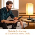 thumbnail image 3 of ruzhgo Bedside Night Light Nightstand Reading Nightlight Touch Control Lamp with Charging Ports LED Lighting Tool for Home Living Room, 3 of 6