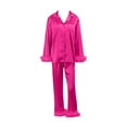 thumbnail image 4 of Winter Lounge Sets â Warm Pajama Sets for Women, Cozy Sleepwear for Cold Nights Women Long Tops Long Set 2 Sleeve Piece Sleepwear Pants Women Suits Sets, 4 of 4
