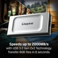 thumbnail image 5 of Kingston XS2000 - SSD - 1 To - Externe (portable) - USB 3.2 Gen 2x2 (Connecteur USB-C), 5 of 5