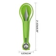 thumbnail image 3 of 3-in-1 Fruit Carving Knife Set | Multifunctional Melon Baller & Fruit Slicer | Stainless Steel & Plastic | 4-in-1 Kitchen Tool | Compact Space-Saving Design | 21.3x6.2cm Green, 3 of 9
