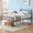 Black Twin, variant on Kojooin Metal Twin Platform Bed Frame with Heart Design Headboard and Footboard, Sturdy Slats and Underbed Storage