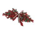thumbnail image 4 of Christmas Wreath Wall Hanging, Front Door Wreath, Rustic DIY Artificial Flower Branch Red Berries Wreath for Home Xmas Decor Style B, 4 of 8
