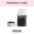 thumbnail image 2 of 1000PCS Hair Extension Beads Micro Link Silicone Beads for I Tip Human Hair Extensions 5x3x3 mm-Black+Dark Brown, 2 of 5