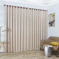 thumbnail image 2 of ZMLEVE Pair of 2 Ivory Color Privacy Room Dividers are 9 Feet (W) x 9 Feet (L) (108 x 108 Inches). Damask Embossed Room Separating Curtains Include 2 Free Tie-Backs. EVE 108\u201d x 108\u201d Ivory, 2 of 7