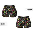 thumbnail image 5 of Kdxio Colorful Geometric Figures Print Workout Shorts for Women Seamless Soft Smooth Gym Yoga Scrunch Active Shorts, 5 of 9
