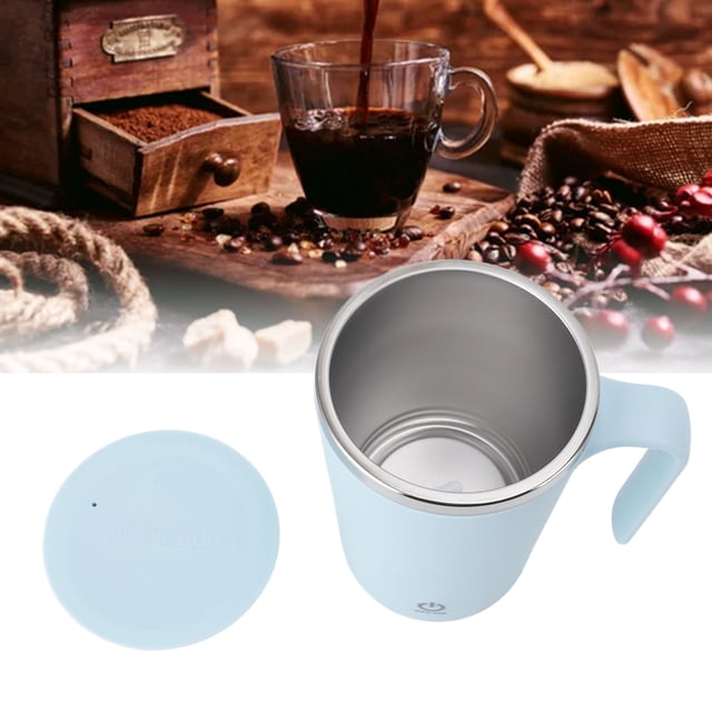 Taza de Café Con Agitación Automática, Mezcla AutiTica Magnética Eléctrica de Acero Recargable inoxidable, 350 ml, 12 oz Conpa, Párrica, Automóvil, USO Doméstico