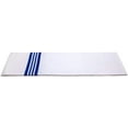 thumbnail image 3 of Luxury Flannel Blanket, Soft, Cozy, Comfortable Heavy Napping/Sleeping Bed Blanket, Lightweight (White with Blue Stripe) by Raymond Clarke (1), 3 of 8