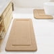 thumbnail image 1 of Juego de alfombras de baño LOCHAS, juego de alfombras de baño de 2 piezas, color beige, 1 of 7
