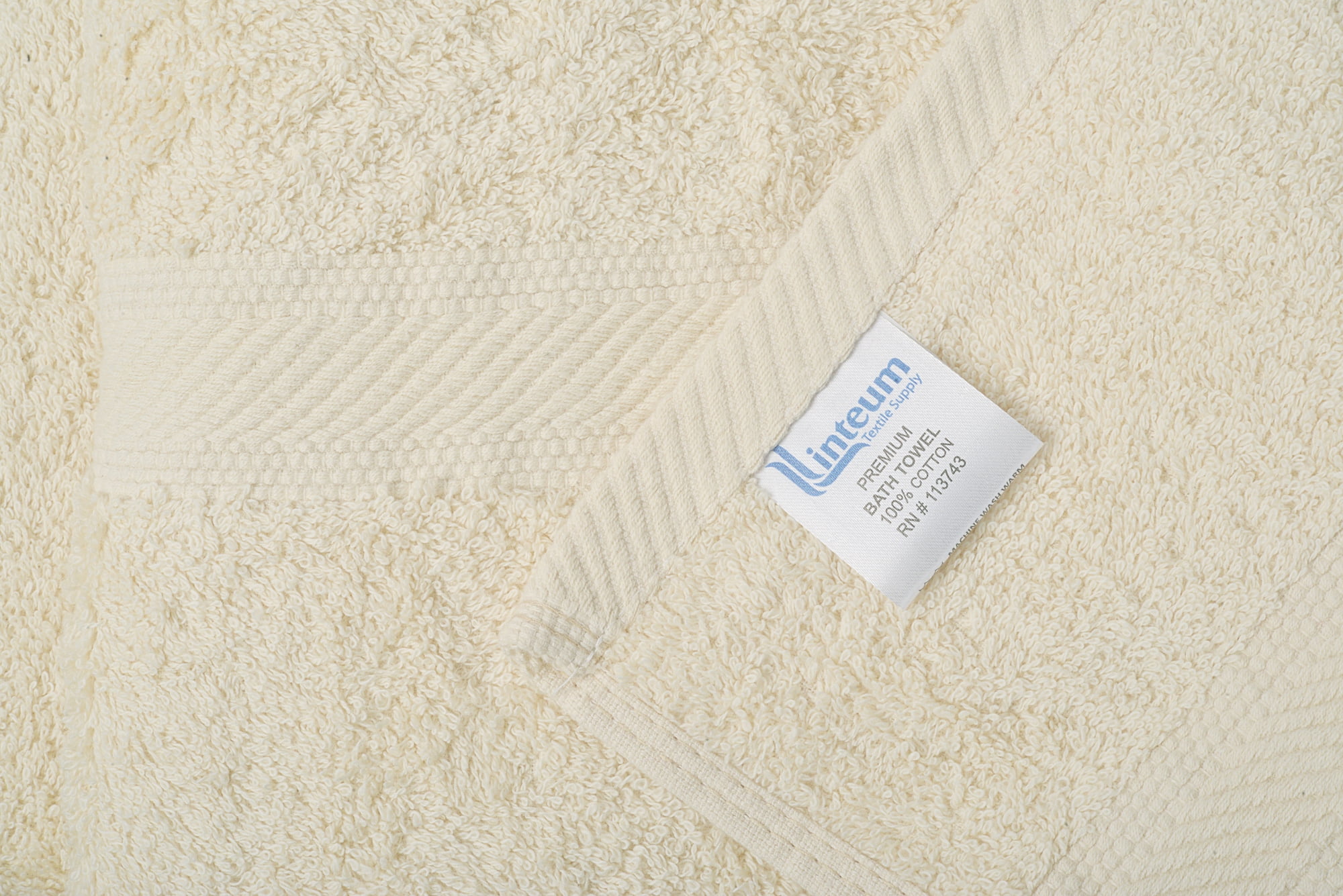 Linteum Textile 4 Pack Premium Bath Towels 27x54 Inches 100% Ring Spun Cotton (Beige)