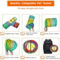 thumbnail image 6 of Pet Toys Rabbit Tunnels and Tubes Collapsible 3 Way Activity Hideout for Rabbits Bunnies Pigs and, 6 of 8