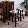 thumbnail image 2 of Butler Specialty Company Tabouret Rond en Rotin de 24 Po - Blanc et Marron, 2 of 7