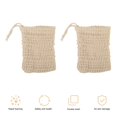 thumbnail image 3 of Sunsanly 5Pcs Soap Bag, Natural Sisal Soap Saver Bag Pouch Mesh Net Waste Plastic-free Exfoliating Foaming and Drying Soap Holder for Shower, 3 of 8