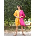 thumbnail image 2 of Oussum Women Satin Short Kaftan Nightwear Plus Size Dress in Double Shade Casual Ladies Sleepwear Tunic Online, 2 of 7