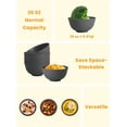 thumbnail image 4 of Hoimenly Wheat Straw Bowls for Kitchen, Unbreakable Cereal Bowl Set of 8, 26oz Microwave and Dishwasher Safe Bowls Set for Party, Camping, Alternatives to Plastic Bowl, Stackable Soup Bowls, 4 of 9