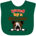thumbnail image 3 of Inktastic English Bulldog Dog Girls Baby Bib, 3 of 4