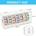 thumbnail image 4 of Acrylic Day of the Week Covered Label Dispenser 7-Slot Dispenser Day of the Wall Mount Sticker Roll, 4 of 5