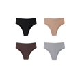 thumbnail image 5 of Yunleeb Seamless Underwear for Women No Show Panties Feel Air Hipster Panties for Women Pack 4 (XS~XL) MIX2 XL, 5 of 10