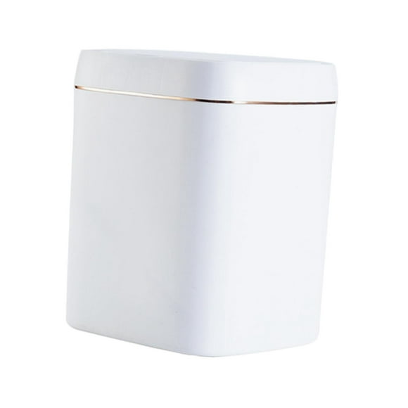 Smart Induction Garbage Bucket Touch Free, Automatic Garbage Can Durable Dustbin waterproof white 11L