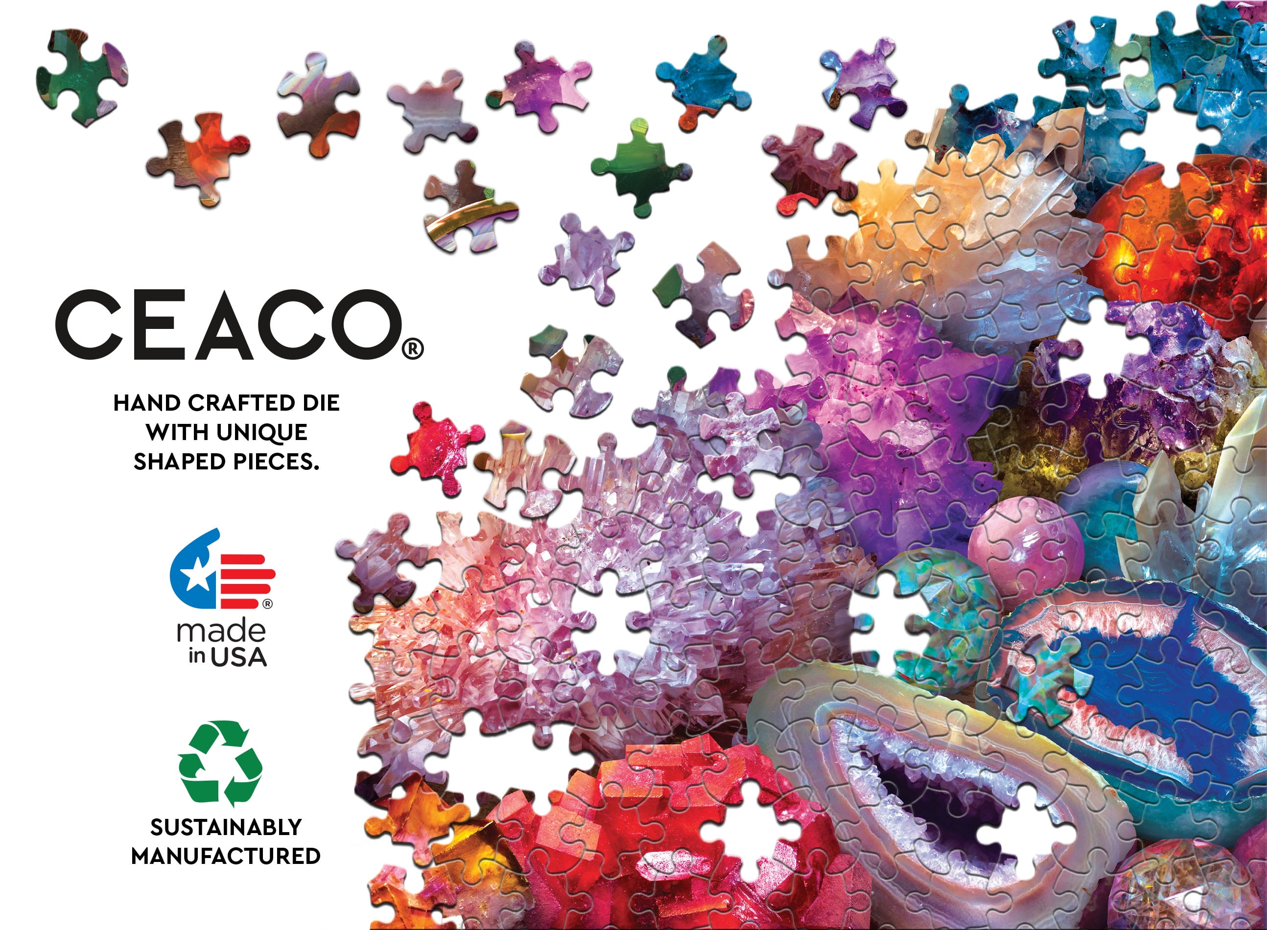 Ceaco Sparkling Minerals Texture (Eduard) 750 Piece Interlocking Jigsaw Puzzle