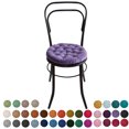 thumbnail image 2 of My Infinity Store 16" Plush Round Tufted Chair Pad/Cushions Tie-Backs (Purple,6 Piece), 2 of 3