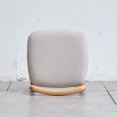 thumbnail image 6 of Natural Beech Wood Vanity Stool Chair Dinning Chair, Modern Upholstered Desk Chair Side Chair with Low Back and Wood Conical Legs for Living Room, Dressing Room, Bedroom, Home, Office, Kitchen, 6 of 9