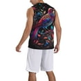 thumbnail image 2 of Pofeuu Artistic Colorful Bird Print Basketball Jersey, Shirts for Men Youth Basketball Jersey Crew Neck-Medium, 2 of 6