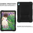 thumbnail image 2 of SOATUTO Kids Friendly Case For iPad (A16) 11th 2025/10th Generation 2022 Heavy Duty Shockproof Protective Built in Shoulder Strap Kickstand for iPad (A16) 11th 2025/10th Generation 2022 - Black+Black, 2 of 6