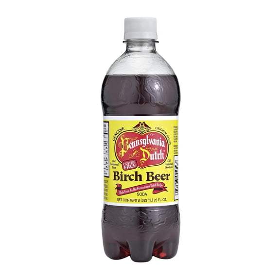 AmishTastes PA Dutch Birch Beer, A Dark, Old-Fashioned Favorite Amish Drink, 20 Oz. Pack of 12