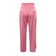 thumbnail image 3 of Slacks for Women Spring Summer Elastic High Waist Straight Leg Loose Fit Business Casual Work Pants with Pockets, 3 of 4