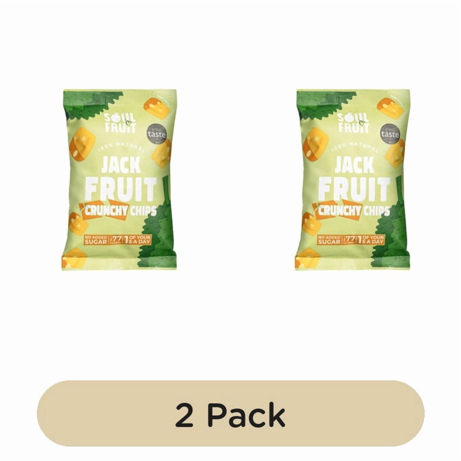 Soul Fruit Freeze Dried Jackfruit Crisps 20g, British Import (Pack of 2)