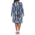 thumbnail image 2 of White Mark Women's Plus Size Roselle Wrap Dress, 2 of 4