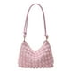 thumbnail image 1 of Bolso de mano de pana suave a cuadros con diseño de cuadros, moderno y sencillo, de color liso, color rosa, 1 of 5